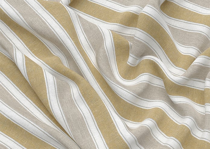 Port Laurent Stripe, Harvest Gold - Roman Blind - Image 4